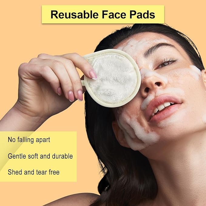 Nugilla 18 Packs Reusable Makeup Remover Pads - Image 3