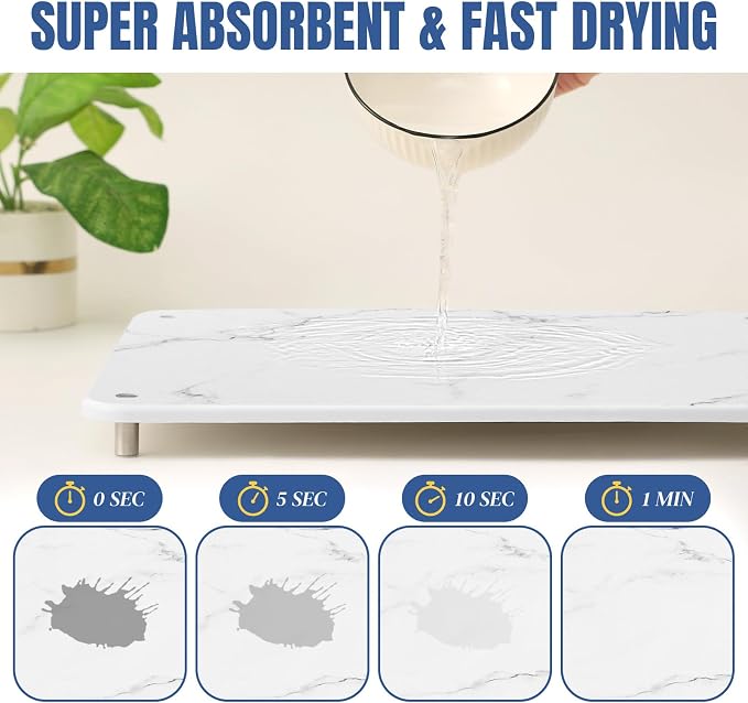 Stone Drying Mat for Kitchen Counter - Image 2