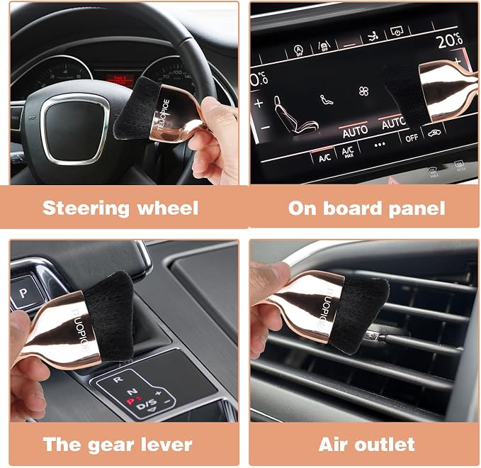 Car Interior Cleaning Brush, Car Duster Interior, Car Detailing Brush Dusting - Image 7
