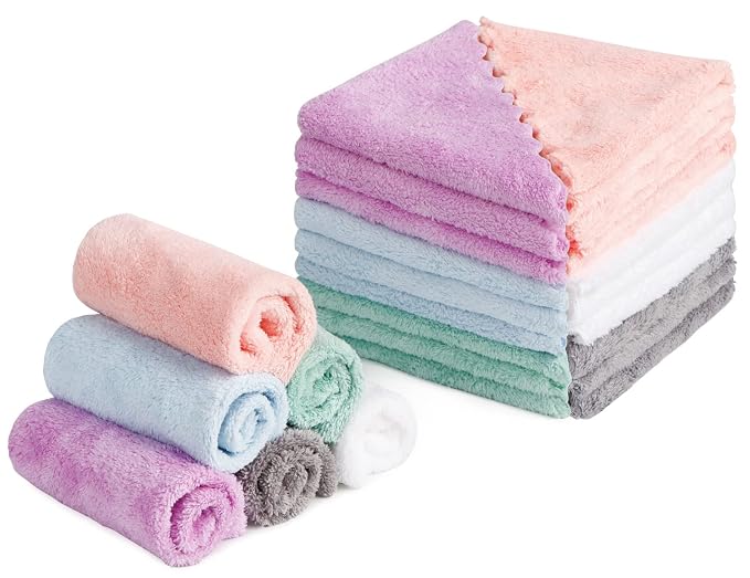 HOMEXCEL Premium Makeup Remover Cloth 24 Pack, Reusable Super Soft 7 x 7 Inch by HOMEXCEL