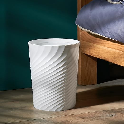 Small Bathroom Trash Can 1.8 Gallon Wastebasket Recycling Bin - Image 2