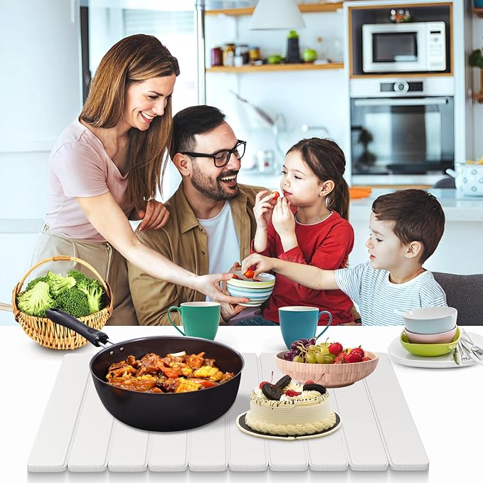 Upgraded Stone Dish Drying Mat Quick Dry Leakproof, 24x16 Large Drying Matt - Image 7