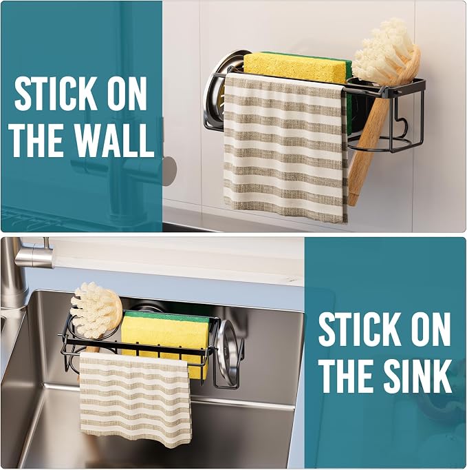 TAILI 4-in-1 Sponge Holder for Kitchen Sink - Image 7