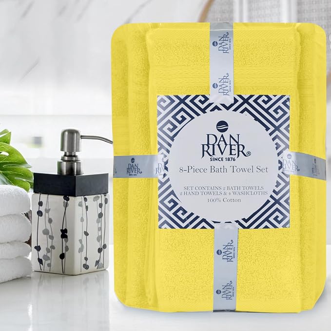 DAN River 8 PC Luxury Bath Towels - Image 8