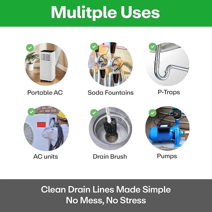 Sylvan AC Drain Line Cleaner | 8 oz | Instant Relief | Made in USA | Universal - Image 5