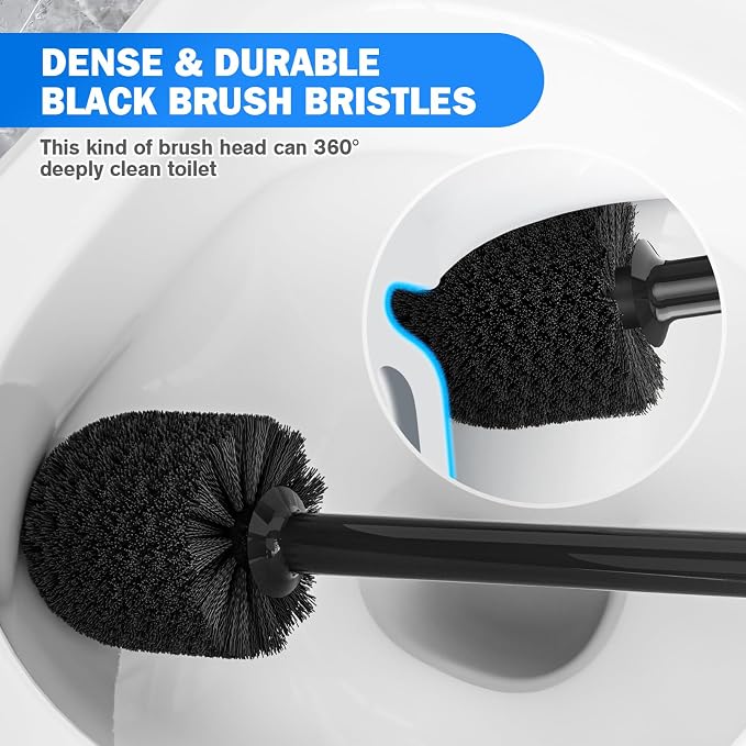 Toilet Plunger and Brush Set, Bowl Brush and Heavy Duty Toilet Brush - Image 4