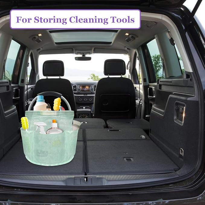2Pack Portable Cleaning Caddy for Cleaning Supplies, 17L Household Tool Bucket - Image 6