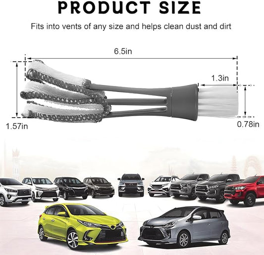 2 PCS Mini Duster for Car Air Vent, Double Ended Automotive Air Vent Microfiber - Image 2