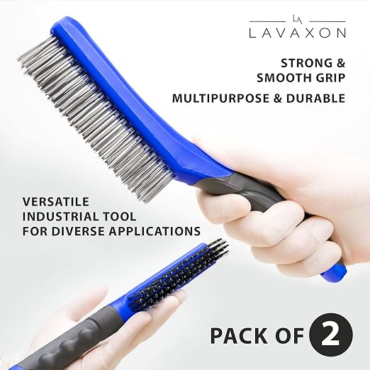 Wire Brush Set-Heavy Duty Stainless & Carbon Steel Bristles - Image 6