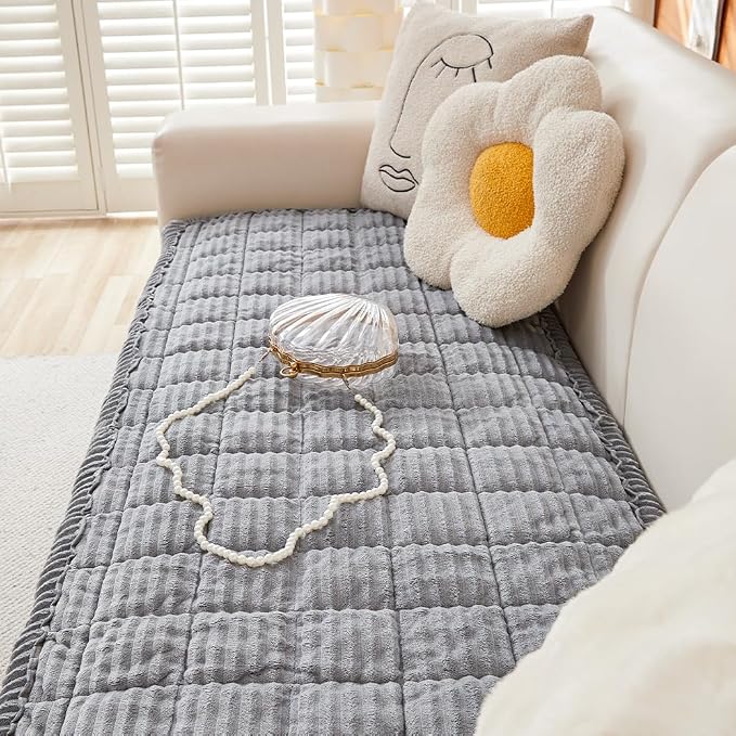 Couch Cover for Dogs Washable, Fuzzy Pet Couch Covers for 3 Cushion Sofa Pet - Image 7