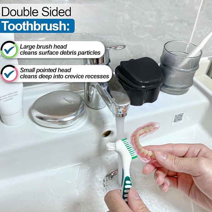 Denture Bath Case Retainer Cleaner Case - Image 4