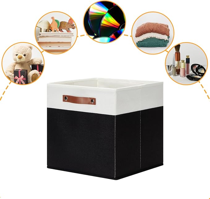 DULLEMELO Storage Cubes 13 inch, Cube Storage Bins - Image 3