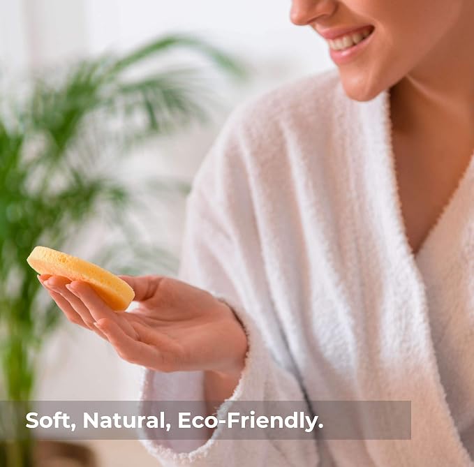 Facial Sponges - 50 Count Compressed Cellulose Face Cleansing and Exfoliating - Image 4