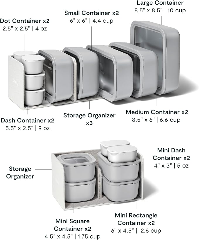 Caraway 25pc Glass Food Storage Set - Image 3