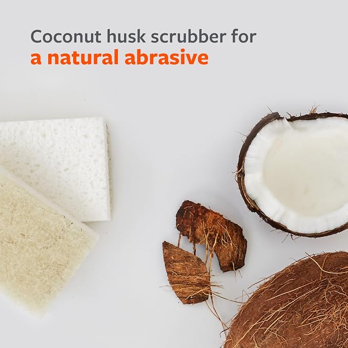 Full Circle Coconut Scrubber Sponges, Plant-Based Sponges Made - Image 2