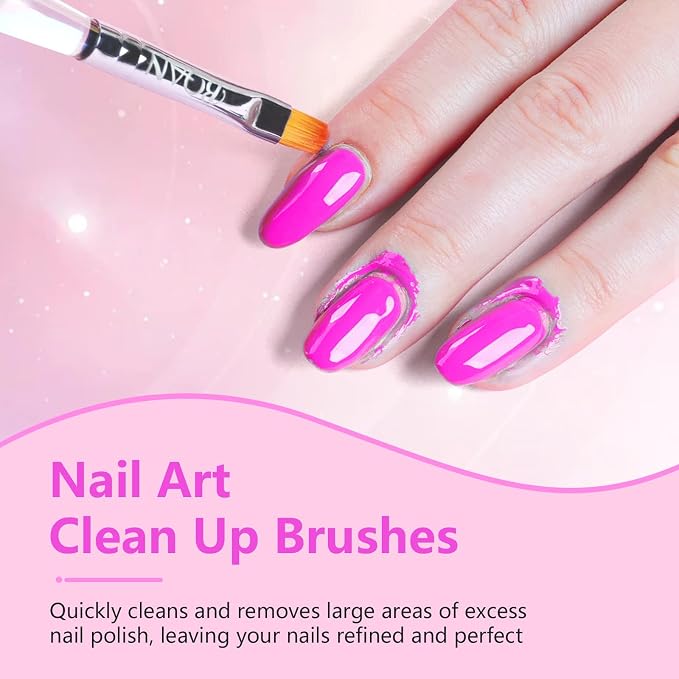 BQAN Nail Art Clean Up Brushes, Nail Art Tools - Image 2