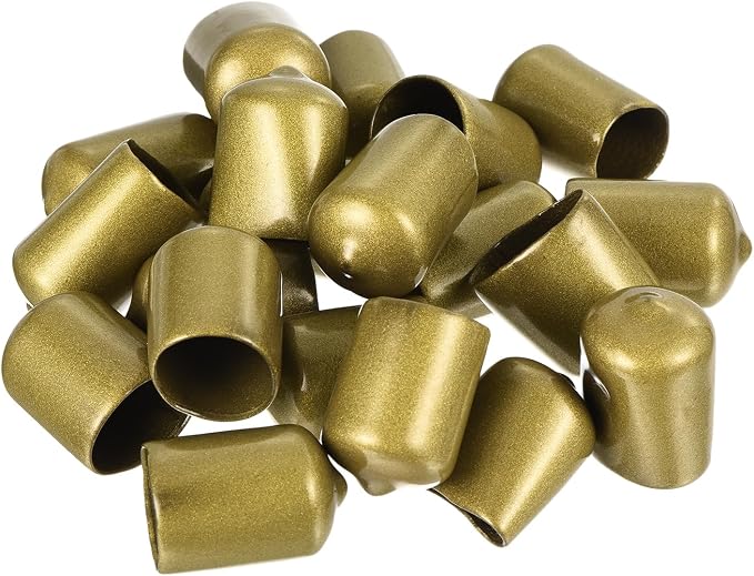 uxcell 20pcs Rubber End Caps 18mm ID Vinyl Round Tube Bolt Cap Cover Thread - Image 4