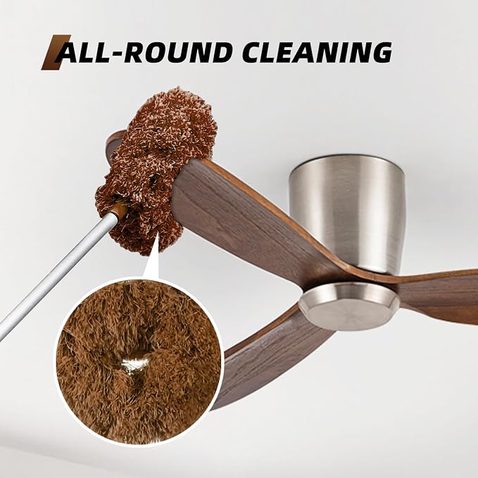 DRQ Ceiling Fan Cleaner Duster, 2 Pack Reusable Microfiber Duster - Image 3
