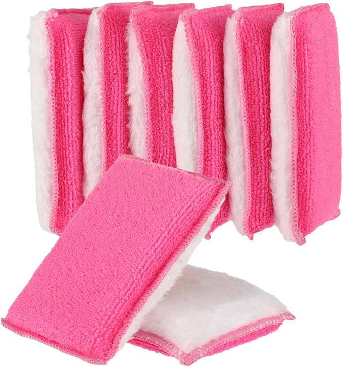 Mudder 8 Pcs Car Interior Scrubbing Sponge 5'' x 3'' Fiber Car Wax Applicator by Mudder