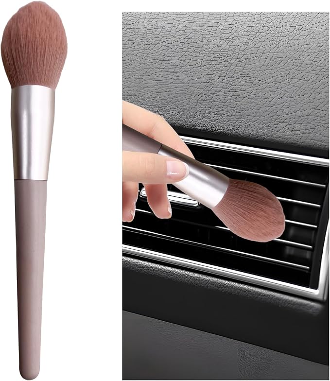 Car Interior Dust Brush, Soft Scratch Free Auto Detailing Brushes, Universal by Dickno