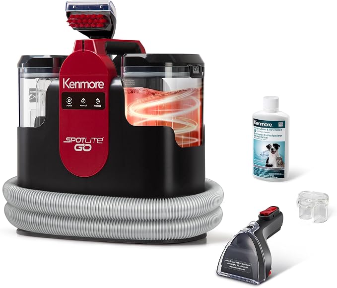Kenmore KW1050 SpotLite™ Go Portable Heated Carpet & Upholstery Spot Cleaner by Kenmore