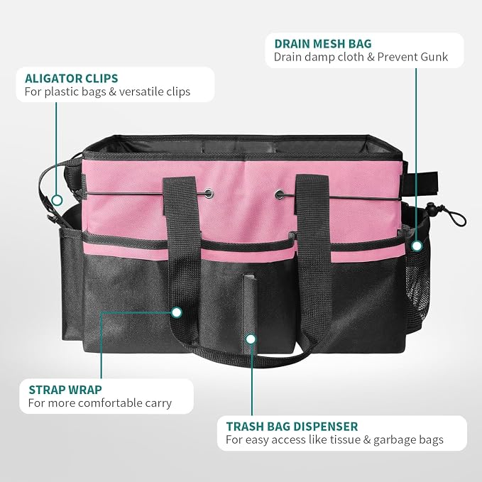Cleaning Bags for Housekeepers, Large Cleaning Supplies Organizer - Image 4