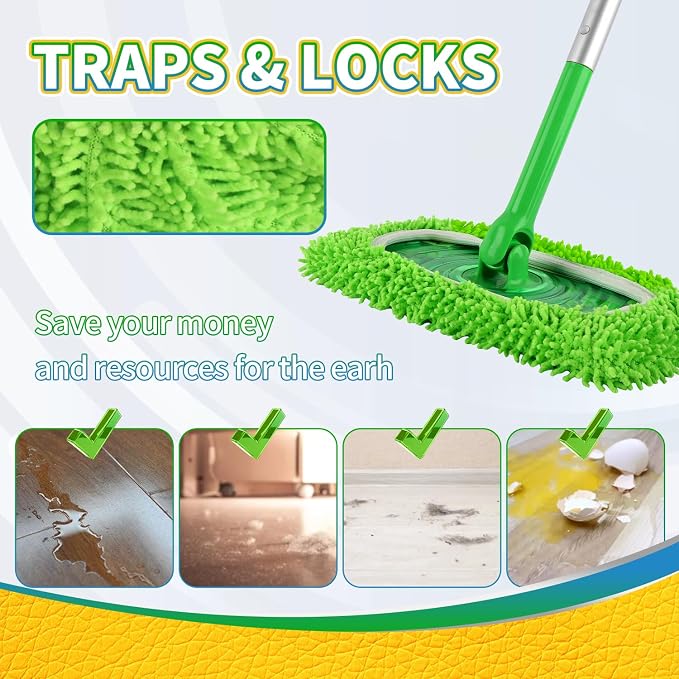 Reusable 100% Coral Fleece Mop Pads Compatible - Image 6