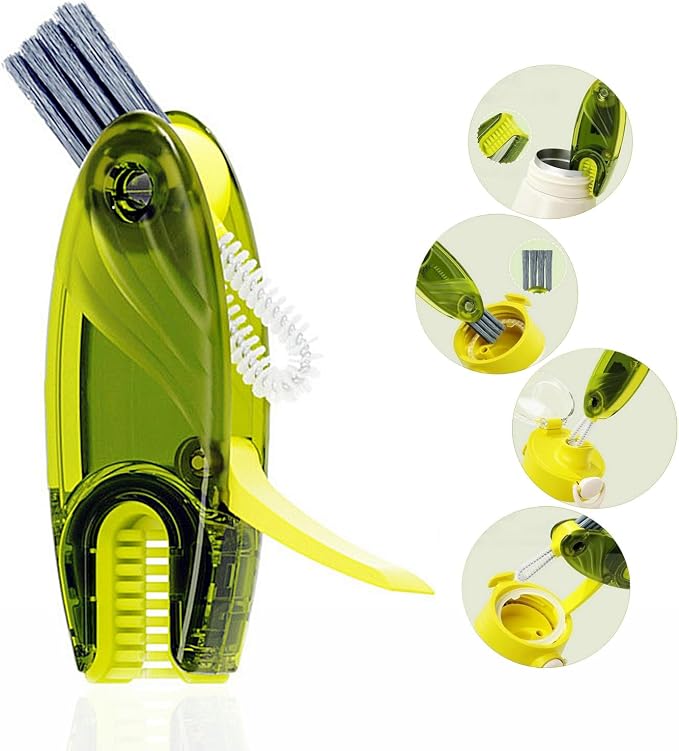 4 in 1 Cup Lid Cleaning Brush Set Multifunctional Bottle Brush Cleaner Tiny by CraftinAround