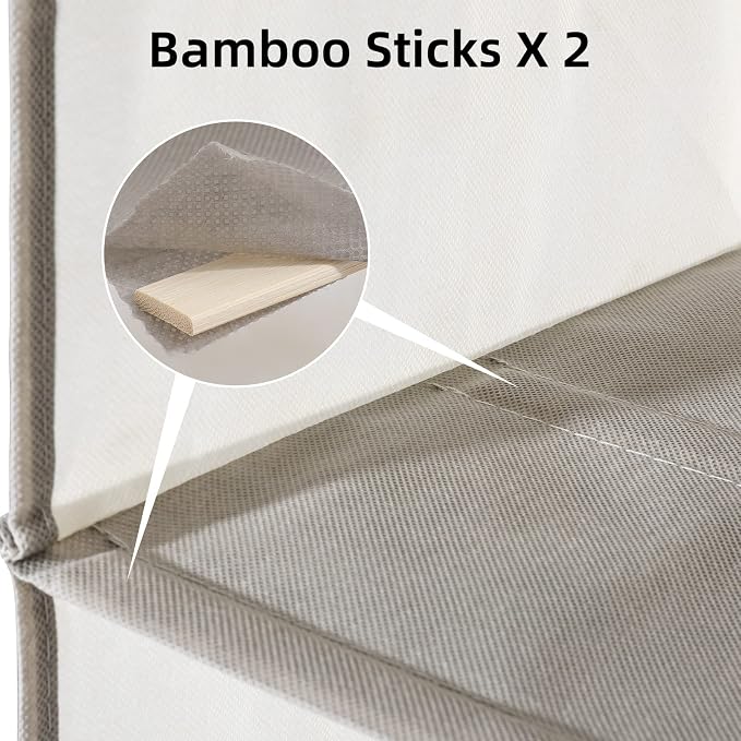 2 Packs Hanging Closet Organizer Storage, 6-Shelf Hanging Shelves Clothes - Image 4