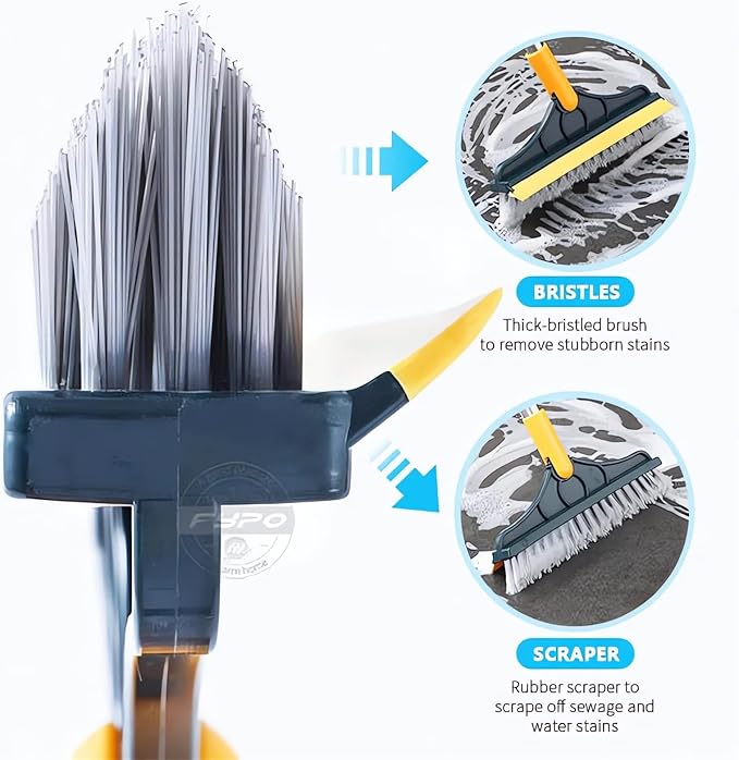 Cleaning Scrub Brush with Long Handle Heavy Duty - Image 3