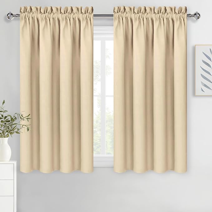 DWCN Blackout Curtains Room Darkening Thermal Insulated Bedroom Curtains Window by DWCN