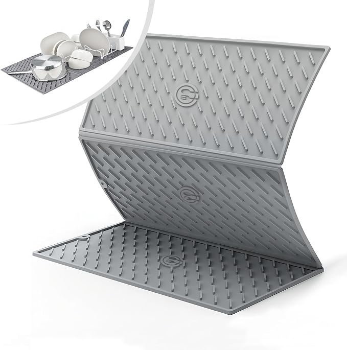 Dish Drying Mat, Silicone Drying Mat by Puliyunxiang
