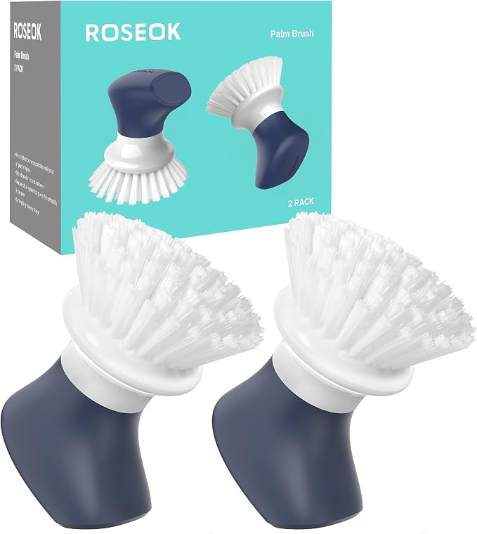 Dish Scrub Brush, Self-Standing Palm Brush - Image 9