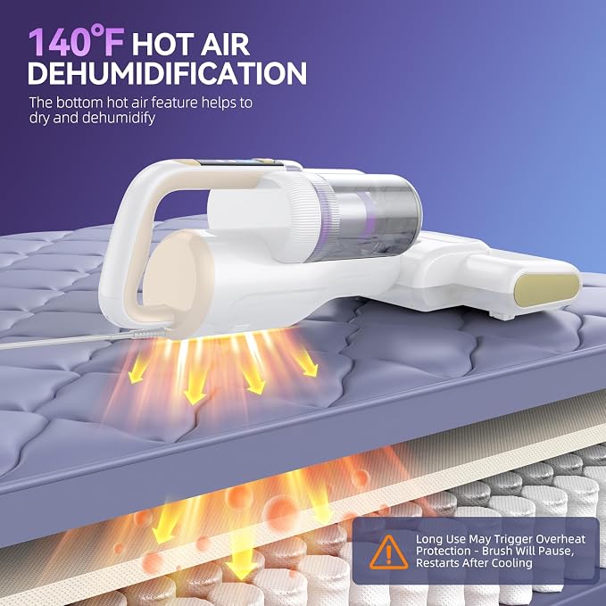 Mattress Vacuum Cleaner, 20Kpa Suction Bed Vacuum Cleaner - Image 4