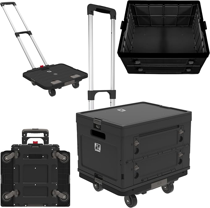 Wellmax WM99800BK Rolling Crate Cart by Wellmax