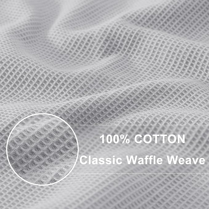 Homaxy 100% Cotton Waffle Weave Kitchen Towels - Image 2