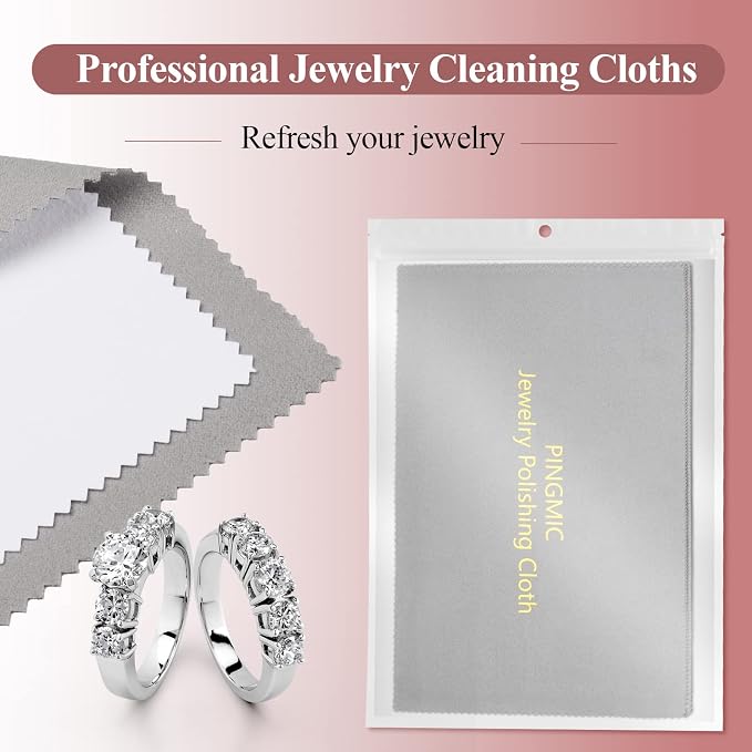 PINGMIC 6 Jewelry Cleaning Cloth, Professional Silver Polishing Cloth - Image 7