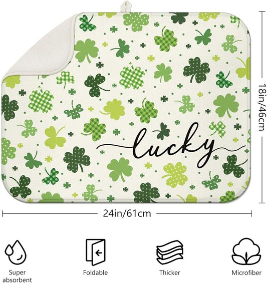 St. Patrick's Day Dish Drying Mat - Image 2