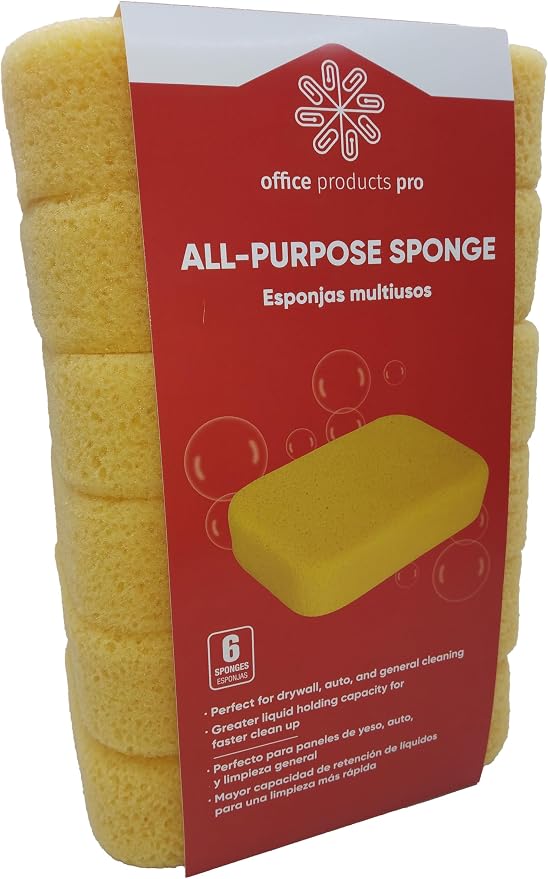 All Purpose Sponge, Heavy Duty, Ultra Performance, Extra Large 7.5” x 5.5” x by Unknown