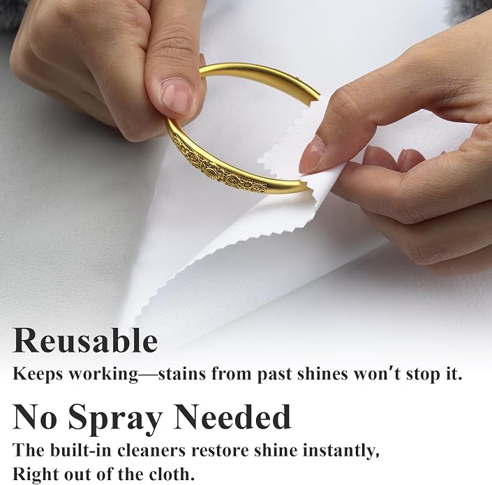 Silver Cleaning Kit with Ultra-Soft Brushes & Polish Cloths – Tarnish Removal - Image 4