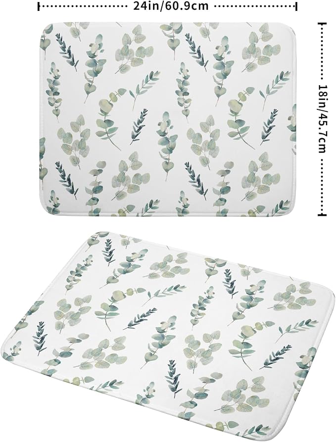 Eucalyptus Leaf Dish Drying Mat - Image 2