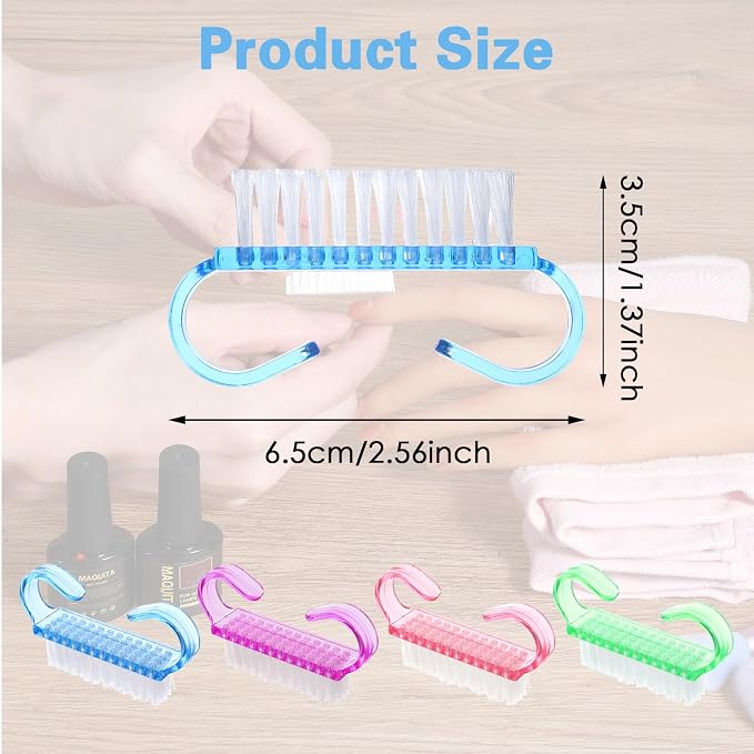 20 PCS Nail Brush for Cleaning Fingernails, Nylon Nail Cleaning Brush, Small - Image 2