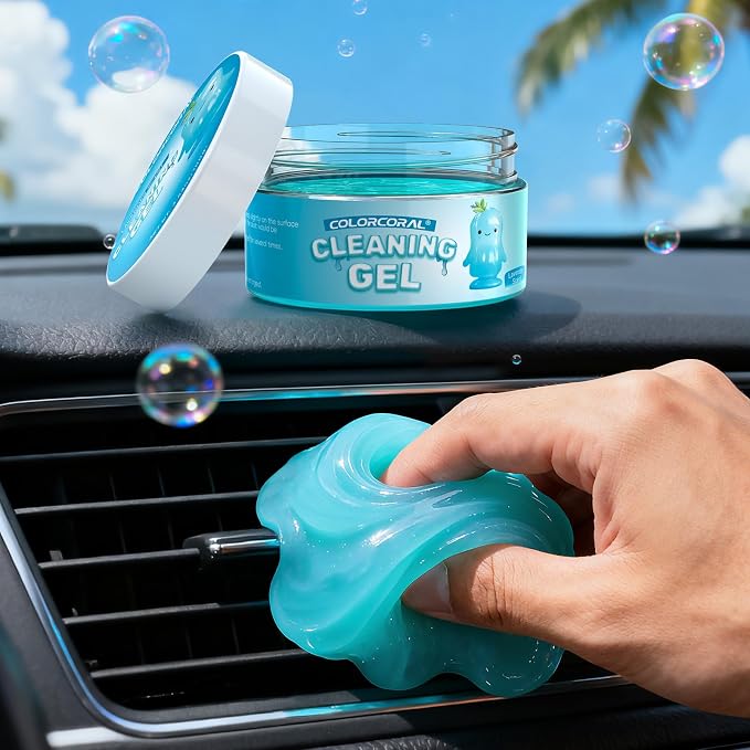 COLORCORAL Car Cleaning Gel, Reusable Dust Cleaning Gel - Image 7