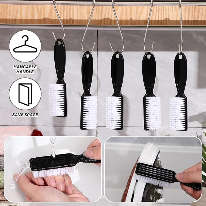 Patelai 30 Pcs Nail Scrubber Brushes Bulk Handle Grip Manicure Brushes - Image 7