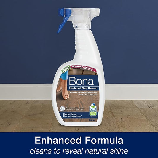 Bona Ultimate Hardwood Floor Care Kit – Pivoting Mop, Cleaning Solution & Refill - Image 2
