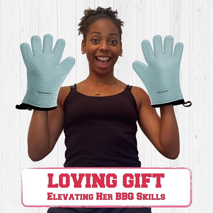 KITCHEN PERFECTION Silicone Smoker Oven Gloves - Image 9