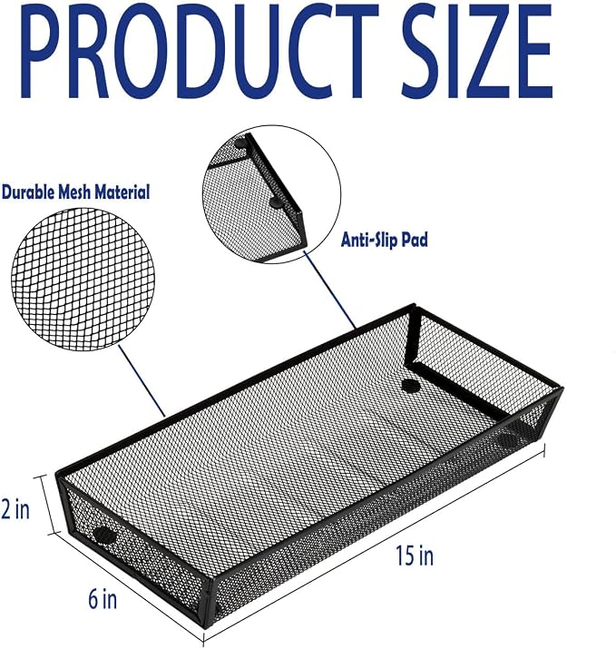 BYCY Silverware Drawer Organizer, Mesh Utensil Organizer - Image 5