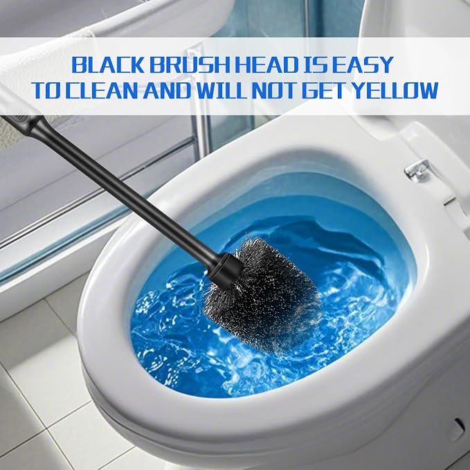4 Pack Toilet Brush and Holder, Long Handle Toilet Bowl Brush, Deep Cleaning - Image 5