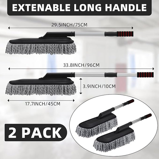 Tanlade 2 Pack Microfiber Car Duster Exterior Scratch Free - Image 2