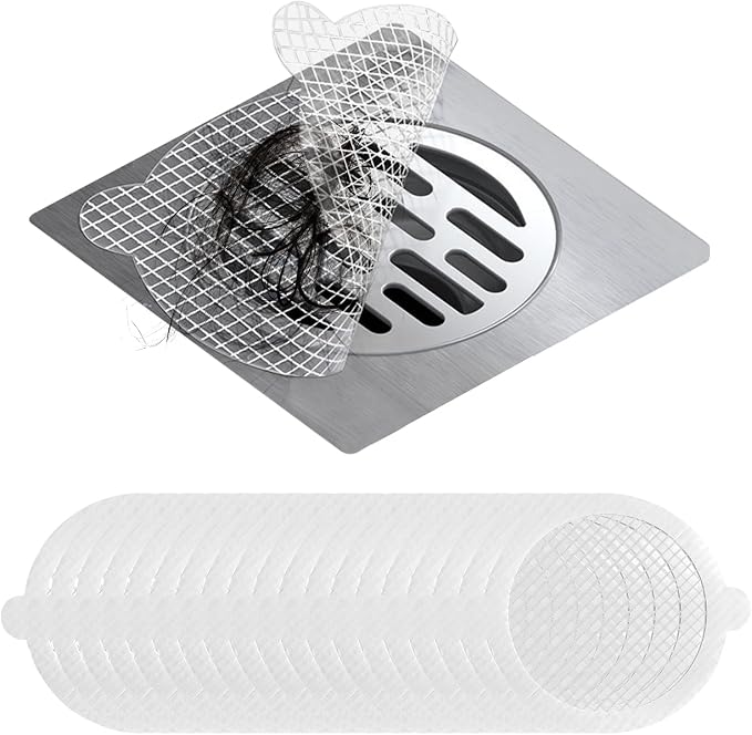 35 Pack Disposable Floor Drain Stickers, Hair Drain Stickers Disposable Shower by Nowlaby